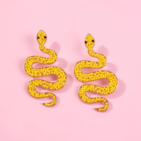 Serpiente piedritas amarillo